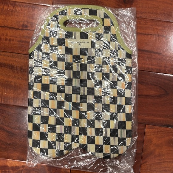 Mackenzie Childs Courtly check double wine tote - Picture 4 of 6